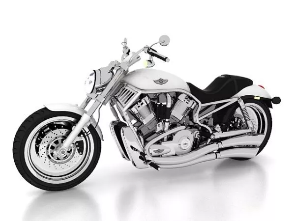 Classic Thunderbird Motorcycle 3d model