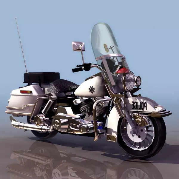 Classic Cruiser Motorcycle 3d model