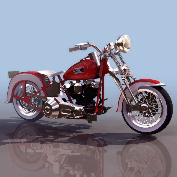 Futuristic Sport Motorcycle 3d model