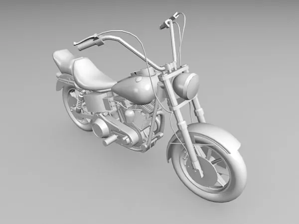 Generic Sports Motorcycle 3d model