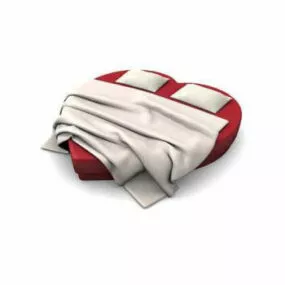 Heart-shaped Bed 3d model