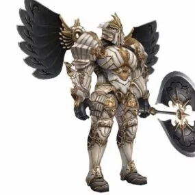 Heavy Armored Warrior Character 3d model