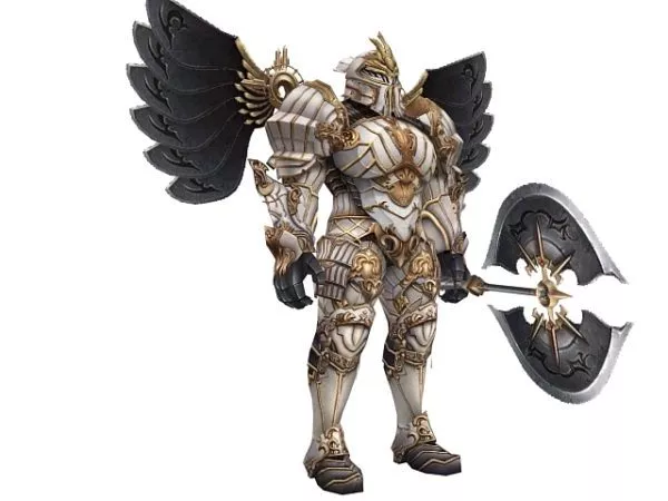 Heavy Armored Warrior Character 3d model Heavy Armored Warrior Character 3d model