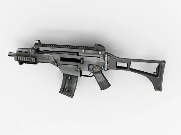 Futuristic Rifle Laser Gun 3d model