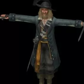 Hector Barbossa Character 3d model