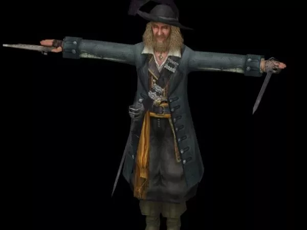 Hector Barbossa Character 3d model Hector Barbossa Character 3d model