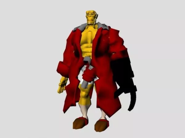 Movie Hellboy Character 3d model Movie Hellboy Character 3d model
