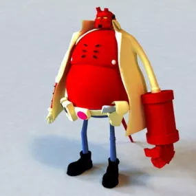 Hellboy Cartoon 3d model