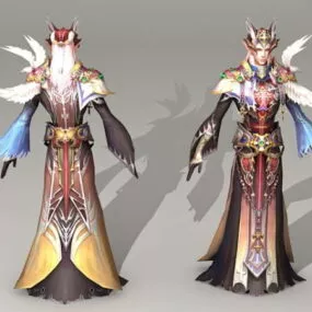 High Elf Priest 3d model