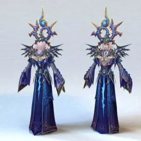 High Elf Priest Male 3d model