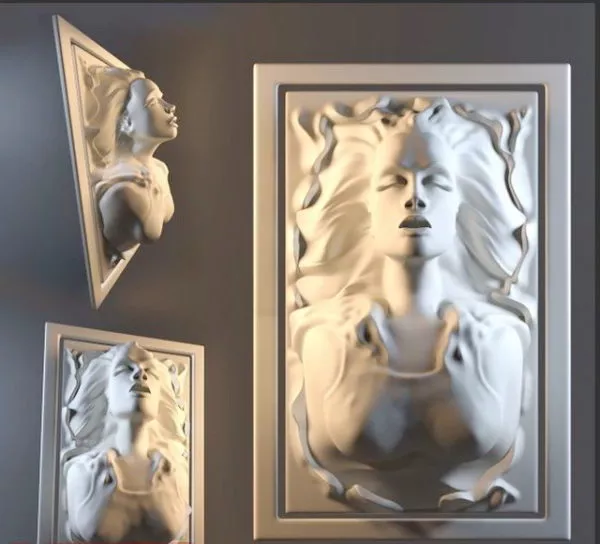 High Relief Woman 3d model High Relief Woman 3d model