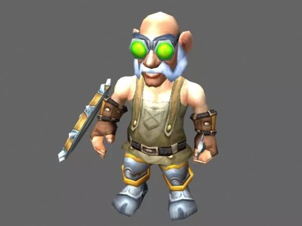 High Tinker Gelbin Mekkatorque – Wow Character 3d model High Tinker Gelbin Mekkatorque – Wow Character 3d model