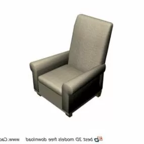 Furniture High Back Fabric Sofa 3d model