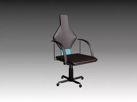 High-back Office Swivel Chair 3d model High-back Office Swivel Chair 3d model