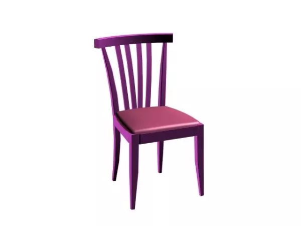 High Back Side Chair 3d model High Back Side Chair 3d model
