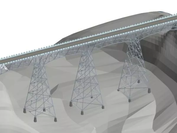 Bridge Building Module 3d model