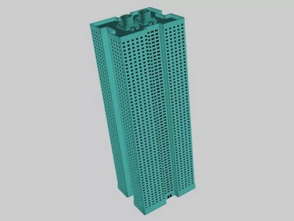 High-rise Apartment Block 3d model High-rise Apartment Block 3d model