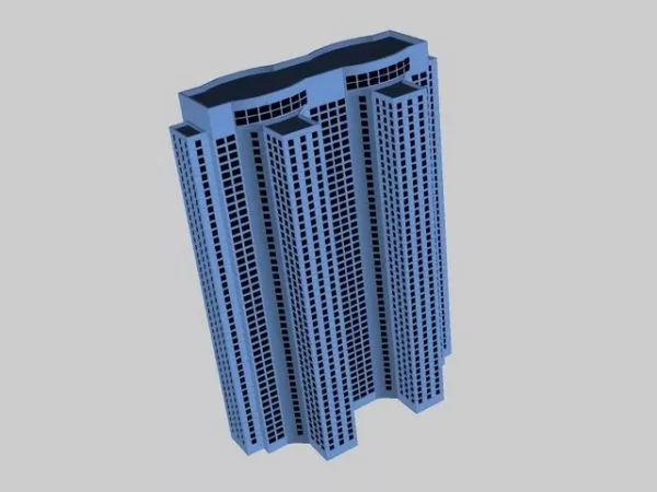 Ironic Scifi Tower Building 3d model