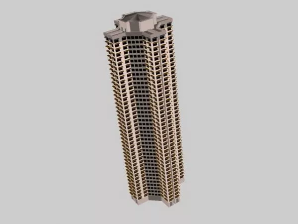 Buoy Floating Device On Sea 3d model