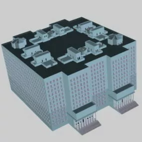 High-rise Residential Building 3d model