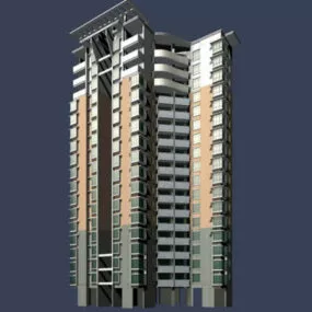 High-rise Residential House 3d model