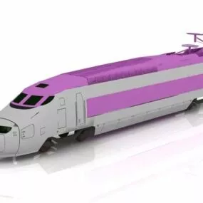High-speed Rail Engine 3d model