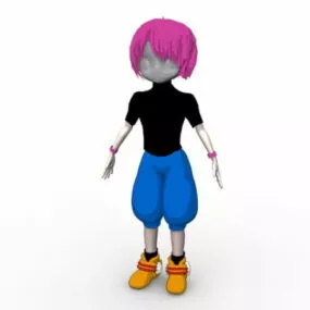 Hippie Boy 3d model