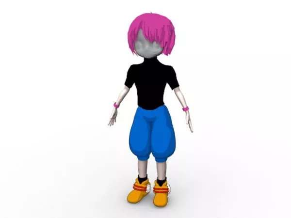 Hippie Boy 3d model Hippie Boy 3d model