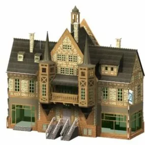 Historic Hotel Building 3d model