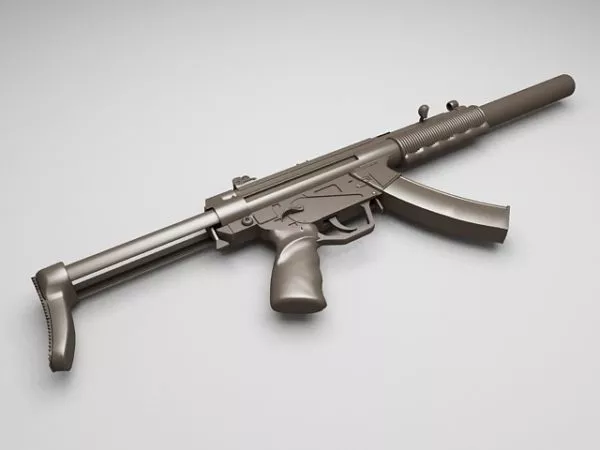 Hkmp5 Submachine Gun 3d model Hkmp5 Submachine Gun 3d model