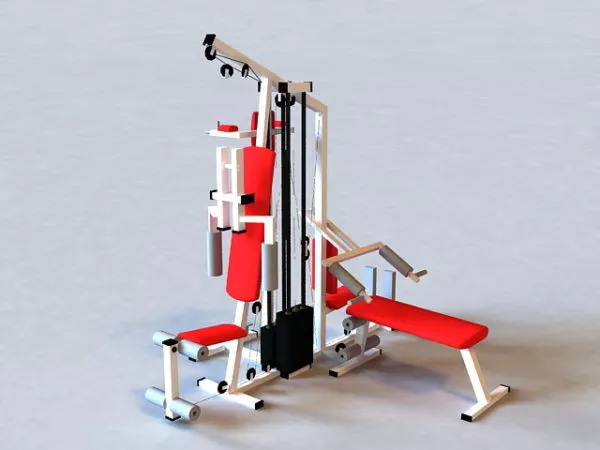 Gym Techno Treadmill 3d model