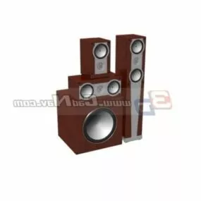 Home Theater Audio System 3d model