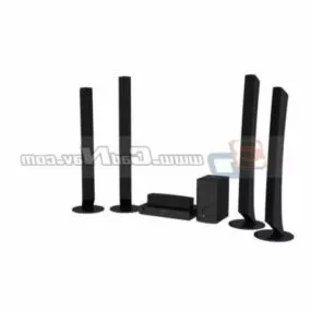 Home Stereo System 3d model