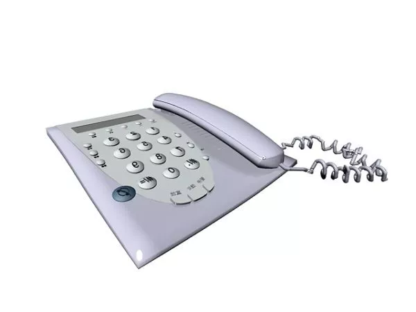 Home Telephone 3d model Home Telephone 3d model