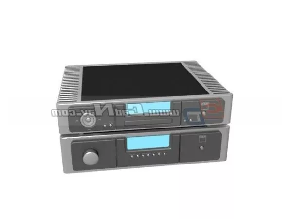 Home Theater Amplifier 3d model Home Theater Amplifier 3d model