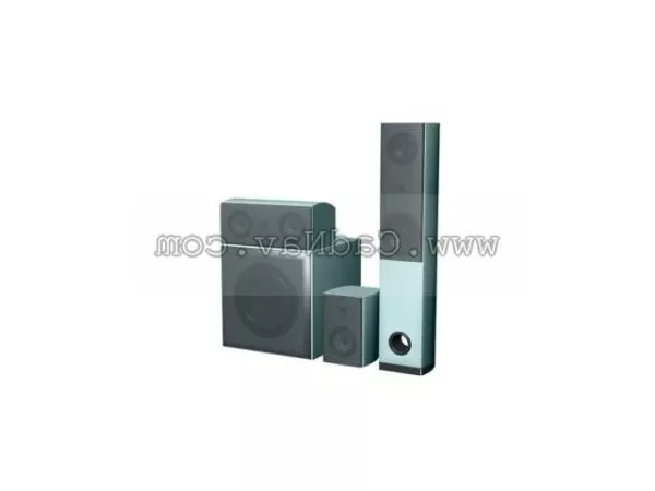 Home Theater Speaker 3d model Home Theater Speaker 3d model