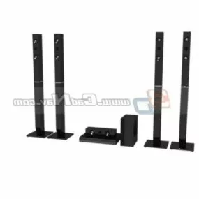 Home Theater Speaker System 3d model