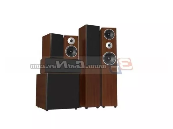 Audio Speaker Contemporary Shape 3d model