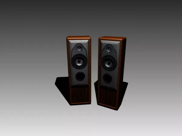 Home Theatre Speaker System 3d model Home Theatre Speaker System 3d model