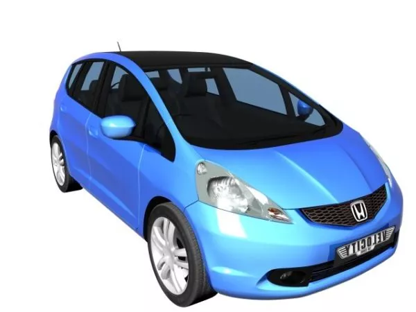 Honda Fit Subcompact Car 3d model Honda Fit Subcompact Car 3d model