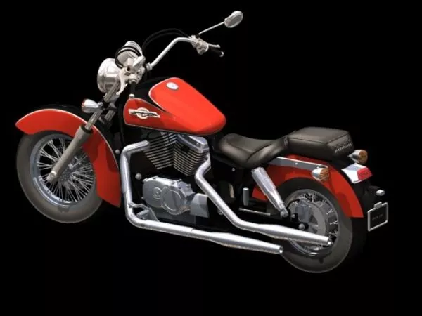 Honda Shadow Motorcycle 3d model Honda Shadow Motorcycle 3d model