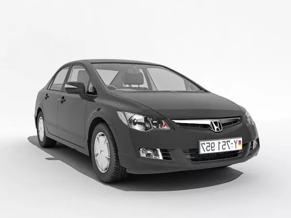 Honda Sedan Car 3d model Honda Sedan Car 3d model