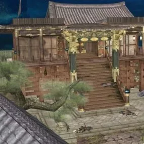 Honnoji Temple 3d model