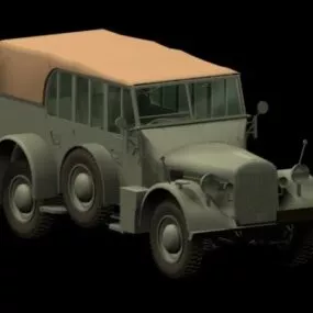 Horch 108 Military Staff Car 3d model