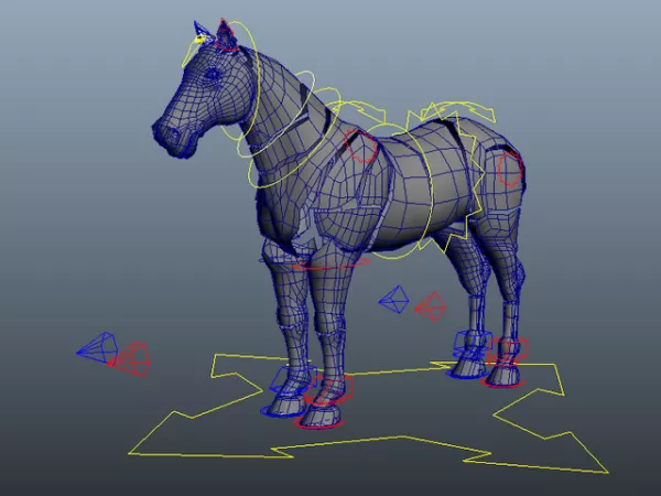 Animal Horse Rig 3d model Animal Horse Rig 3d model