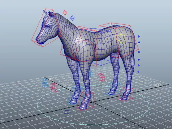 Horse Rig Maya 3d model Horse Rig Maya 3d model