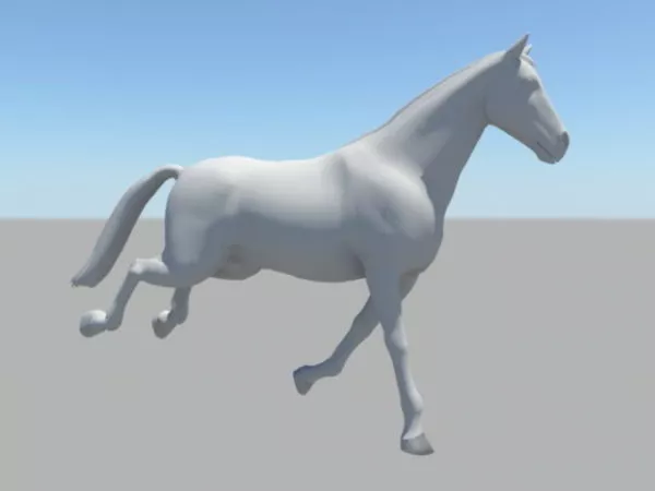 Horse Running Animation 3d model Horse Running Animation 3d model