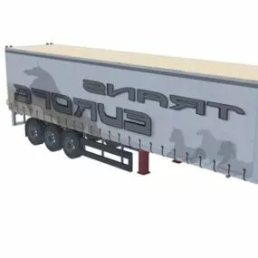 Horse Livestock Trailer 3d model