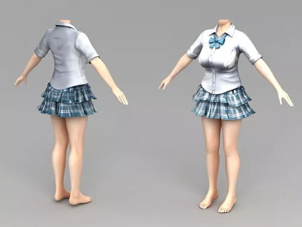 Woman Base Mesh 3d model