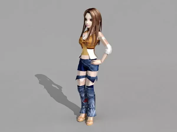 Hot Hipster Girl 3d model Hot Hipster Girl 3d model